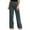 Grey, variant on WTXUE Wide Leg Pants, Bell Bottoms Women's Trousers Solid Color Elastic Waist Cotton Linen Loose Casual Trousers, Linen Pants Women Womens Trousers Slacks, Orange