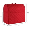 thumbnail image 3 of Stand Mixer Cover compatible with Kitchenaid Mixer, Fits All Tilt Head & Bowl Lift Models with 3 Organizer Bag for Accessories. (Red, For Tilt Head 4.5-5 Quart), 3 of 12