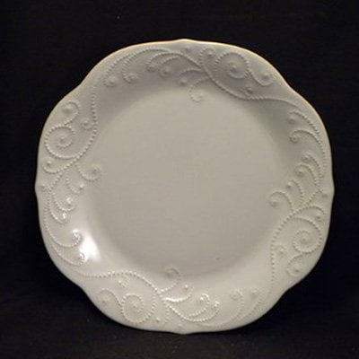 Lenox Federal Platinum Dinner Plate - Lenox French Perle White Dinner Plate - Set of 4