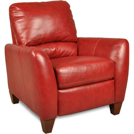 Albany Como Leather Recliner, Bold Red - Walmart.com