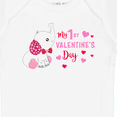 thumbnail image 4 of Inktastic My 1st Valentine's Day with Elephant Girls Baby Bodysuit, 4 of 5