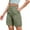Army Green, variant on Zpanxa Shorts for Women Casual Summer, Womens Casual Solid Color Waist High Waist Drawstring Five Piece Shorts