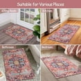thumbnail image 5 of Wonnitar 2'X3' Small Boho Tribal Rugs for Entryway,Soft Kitchen Rugs Non Slip Washable Rugs,2X3ft Modern Foldable Door Mat Indoor Entrance Low-Pile Throw Rug for Bedroom Bathroom, 5 of 6