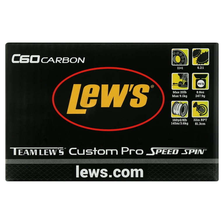 Lews Custom Pro Speed Spin Size 2000 Spinning Reel 