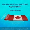 thumbnail image 3 of VOS Infinity Lounger Effusion Float for Adults, Ultra Buoyant Water Floats for Pools, Beaches, Lakes, Water Parks, 72" x 26" x 1.5"(Maple Leaf), 3 of 7