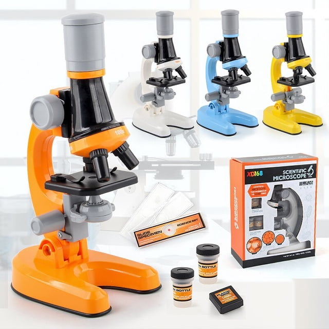 Children's Microscope Toy / Science Experiment Suit / Pupil's Microscope / Observation Specimen / Textbook zhangmengya LED