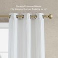 thumbnail image 6 of Window Curtain Panels with Tiebacks by Jessica Simpson, Grommot, Textured Light Filtering, White, 38" x 84", 6 of 13