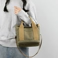 thumbnail image 2 of New Large Capacity Multi-Pocket Handbag Women's Canvas Tote Purses Crossbody Bag Vintage Tote Bags for School, 2 of 3
