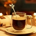 thumbnail image 5 of Paquete de 4 cucharas de café de hoja de acero inoxidable, cucharas de postre para mezclar azúcar, agitar, helado, pastel, cucharadita, 4,9 pulgadas, plateado-plateado- Sailing Electrónica, 5 of 5