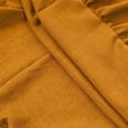 thumbnail image 5 of ClodeEU Women's Long Sleeve Square Neck Western Side Slit Maxi Dress,Trendy Travel Long Dress Orange,Womens Plus XXXL, 5 of 6