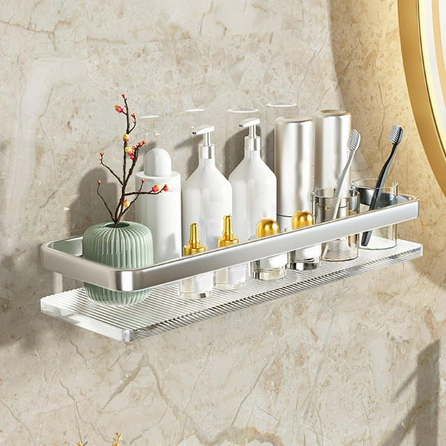 Estante flotante de pared para baño, accesorios de cocina, estante de acrílico Argenta 40cm