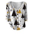 thumbnail image 4 of Kaondbfi Women's Cardigan, Printed Women's Casual Button Cardigan with V Neck and Thick Needle Hole Stripe Winter Clothing for Women, 4 of 4