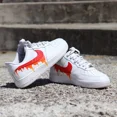 thumbnail image 4 of Air Force 1 Low Top SUN FIRE Paint Drip Custom NWT, 4 of 6