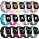 thumbnail image 1 of Paquete de 15 bandas compatibles con Fitbit Versa 3/fitbit Sense, pulsera de repuesto suave para Fitbit Sense/versa 3 bandas para mujeres, flexible impermeable, 1 of 5