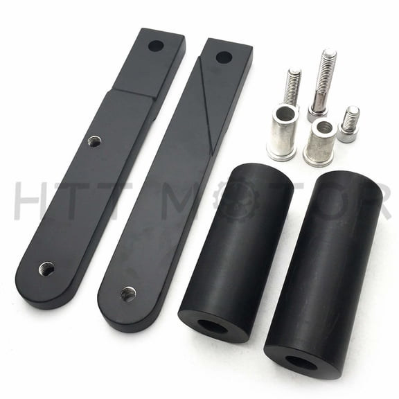 HTT-MOTOR No Cut Frame Slider Protector For 2009 2010 2011 2012 Honda Cbr 600Rr Black