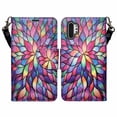 thumbnail image 1 of for Samsung Galaxy Note 10 Wallet Pouch Purse Cell Phone Case Phone Case Designed Wallet Grip Textured Fold Kick stand Hybrid Pouch Card Pocket Purse Screen Flip Cover (Rainbow), 1 of 4