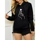 thumbnail image 4 of Sudadera Hoodie Deportiva Con Capuchaletra De Mujer Impresa, 4 of 8