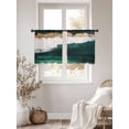 thumbnail image 3 of Abstract Gold Sheer Curtains 45 Inches Long 2 Panels White Green Mottled Minimalist Cracks Texture Light Filtering Semi Sheer Window Curtains Drapes for Bedroom Living Room 52"x45", 3 of 7