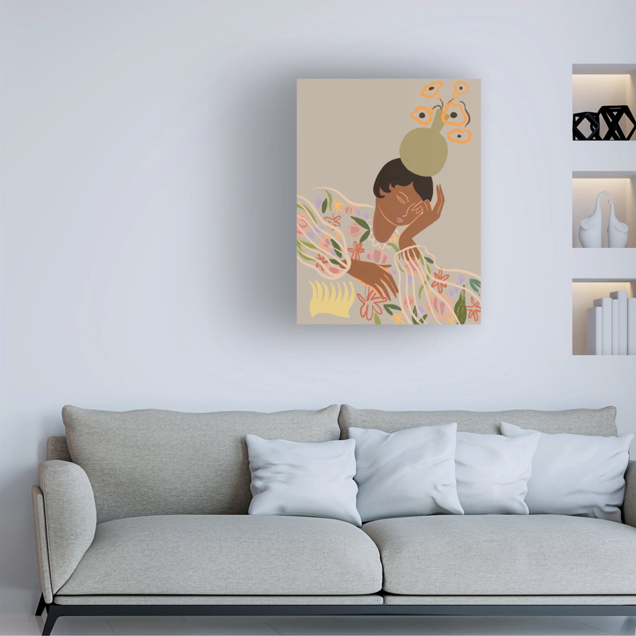 Trademark Fine Art Arty Guava The Overthinker Canvas Wall Art