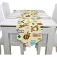 thumbnail image 4 of SKYSONIC Table Cloth Runner Woodland Animals Washable Table Runner for Holiday Home Wedding Table Top Decoration 13x90 Inches, 4 of 5