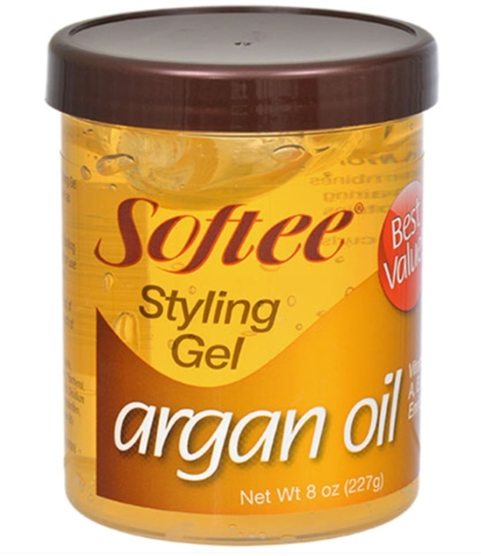 3 Pack Softee Argan Oil Styling Gel, 8 oz