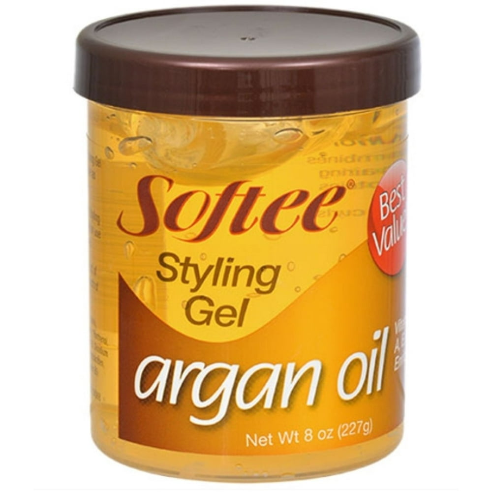 Softee Argan Oil Styling Gel, 8 oz (Pack of 3)