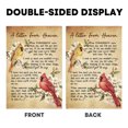 thumbnail image 2 of Sm:)e A letter From Heaven Northern Cardinal Garden Flag 12 x 18 Inch, Double-Sided Printing, Outdoor Welcome Decor for Yards, 2 of 7
