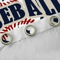 thumbnail image 4 of Castle Fairy Adults Female Men Baseball Gamer Black Out Curtains,Abstract Geometric Stars Stripes Curtains Pack of 2 (42x63 Each),Sport Vintage Aesthetic Bedroom Curtains,Microfiber Bedroom Decor, 4 of 6