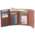 thumbnail image 3 of ID Stronghold Most Popular Ladies Compact Leather Trifold - RFID Wallets for Women - Tan, 3 of 5