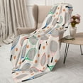 thumbnail image 3 of Sikiie Cute Tennis Racket Cozy Flannel Fleece Throw Blanket: Lightweight & Thick for All Seasons - Perfect for Women, Men, & Kids"50"x40", 3 of 6