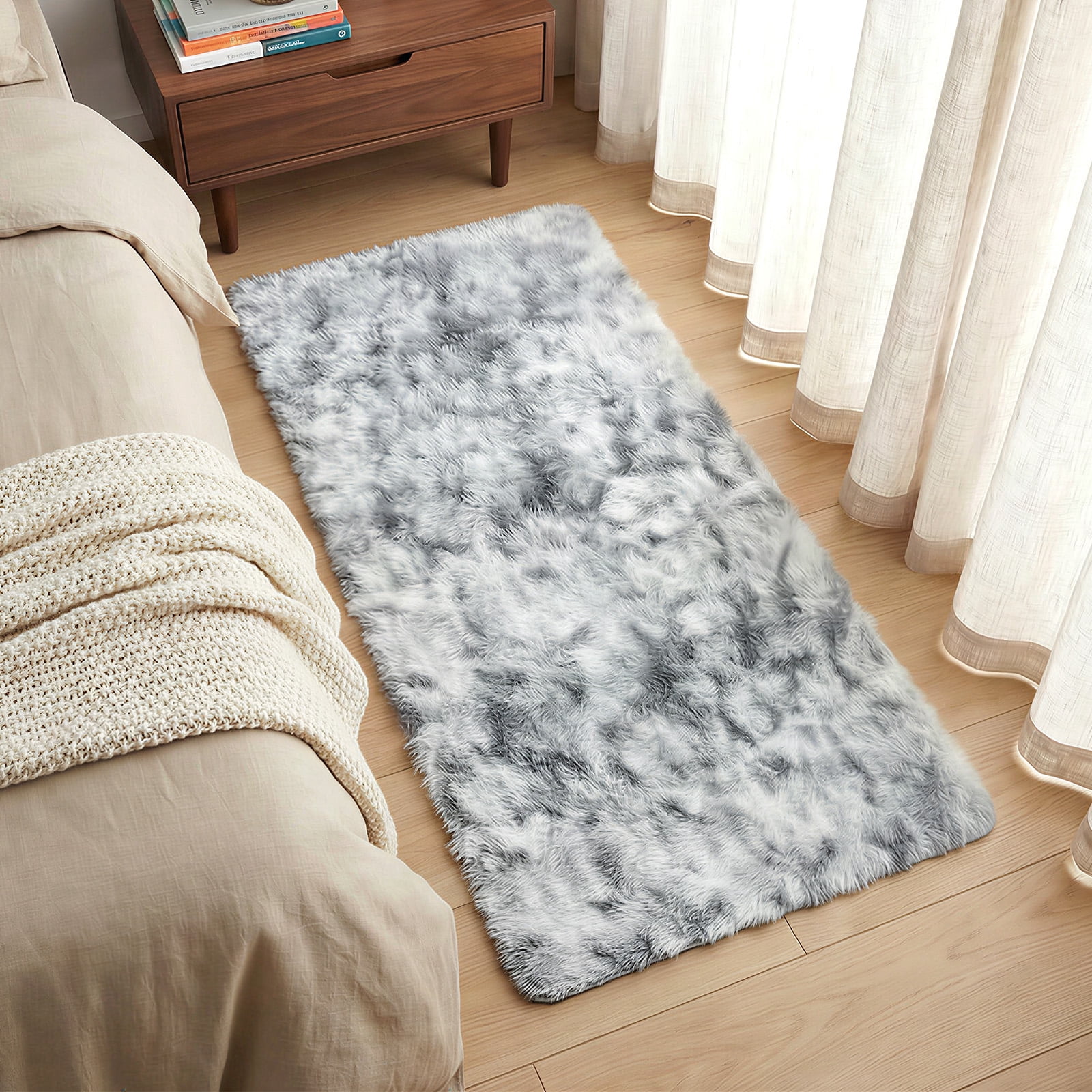 YEERSWAG Area Rugs for Living Room Shaggy Area Rug Indoor Anti-Skid Washable Fluffy Rug,Bedroom Dining Room Carpet Floor Mat,32" x 63"