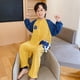 thumbnail image 5 of Pijamas de una pieza para niños de primavera y otoño, ropa fina de algodón puro para el hogar para niños y niñas, saco de dormir antipatadas, 5 of 5