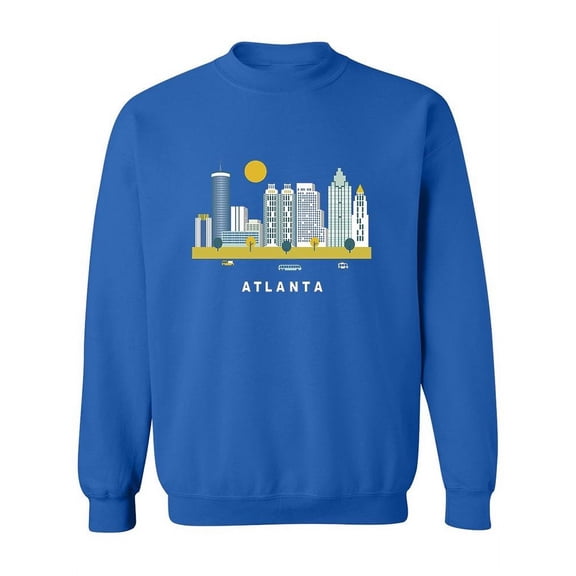 Atlanta Quote With A Drawing Sweatshirt Women -Image by Shutterstock, Female XX-Large