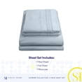 thumbnail image 4 of Juego de sábanas Sweet Home Collection 1800 Supreme Twin Misty Blue, 4 of 6