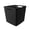 Black-Large Cube 17L, variant on Curver Set Of 4 Large Cube 17l Jute Decorative Plastic Organization And Storage Baskets - Bins For Home Office Closet Shelves Kitchen Pantry All Bedroom White