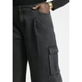 thumbnail image 4 of ELOQUII Women's Plus Size Wide Leg Cargo Jean, 4 of 5