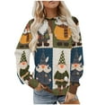 thumbnail image 3 of 2025 Merry Christmas Sweatshirts Women's Fleece Crewneck Sweaters Fashion Christmas Printed Long Sleeve Blouses Casual Loose Shirts Xmas Holiday Pullover Tops, 3 of 9