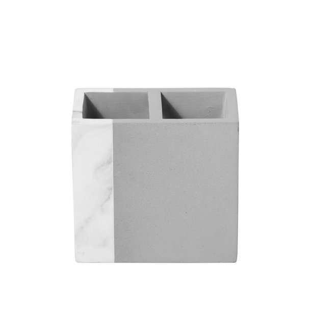 SKL Home River Rock Toothbrush Holder, Gray