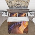 thumbnail image 3 of Designart 'Blue Wall of Antelope Canyon' Traditional Duvet Cover Set, 3 of 4