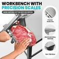 thumbnail image 3 of 2500W Commercial Electric Meat Bandsaw, Meat Cutter with Portable Stand, 8 Saw Blades, 0.04-10" Cutting Thickness, Stainless Steel Bandsaw Machine for Frozen Meat, Beef, 3 of 11