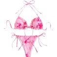 thumbnail image 1 of Maillot de Bain Bikini Triangle à Volants Froncé, 1 of 5