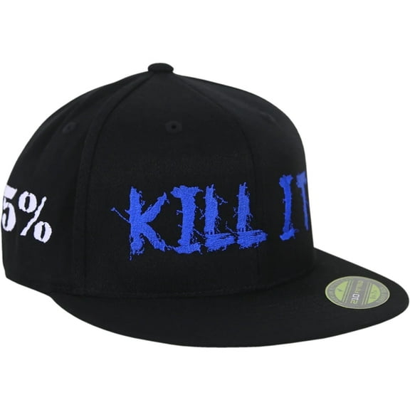 5% Nutrition Rich Piana Love It Kill It Black Fitted Baseball Hat, Flexfit Flat Bill Cap, Men & Women