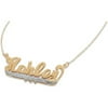 Personalized Planet 3-D Nameplate Necklace with Diamond Accents