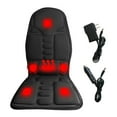 Vibrating Massager Seat Cushion Massage Cushion with Heat for Home Use or Car Truck Use, 8 Modes