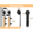 thumbnail image 6 of Bronco Hardware Heavy Duty Double Track Bypass Barn Door Hardware Kit 18FT, Perfect for Closet, Easy Installation, Slide Smoothly & Quietly (Hardware Kit Only), 6 of 6