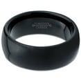 thumbnail image 2 of Charming Jewelers Tungsten Wedding Band Ring 8mm for Men Women Comfort Fit Black Domed Polished Lifetime Guarantee Size 5, 2 of 3