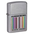 thumbnail image 2 of Zippo Human Being Design Street Chrome Pocket Lighter, 2 of 3