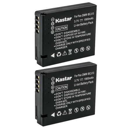 Image of Kastar 2-Pack DMW-BCJ13 Battery Replacement for Panasonic DMW-BCJ13E DMW-BCJ13PP Battery DE-A81 DE-A81B DE-A82 DE-A82B Charger Panasonic Lumix DMC-LX7 Lumix DMC-LX7GK Lumix DMC-LX7K Camera