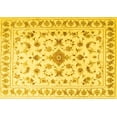thumbnail image 1 of Ahgly Company Machine Washable Indoor Rectangle Persian Yellow Traditional Area Rugs, 2' x 4', 1 of 4