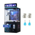 thumbnail image 1 of KFFKFF Claw Crane Machine, Medium-Sized Arcade Game Machine with Light & Sound, Adjustable Steel Claws, Precise Toy Candy Grabber Prize Dispenser Vending Toy, Black Purple, 1 of 9